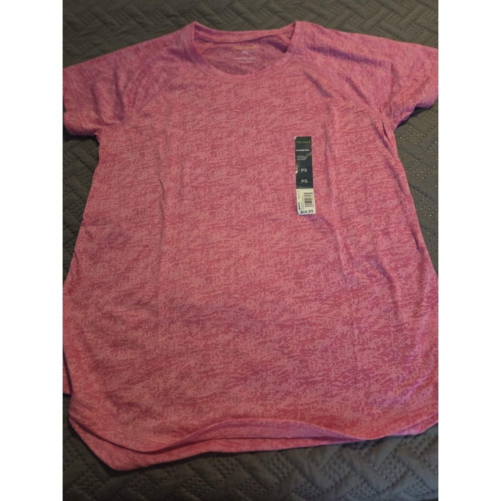 Tek Gear Shirt Womens Petite Small Pink DryTek Athletic Top Running